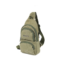 Escape Esc 3530 Yağmura Dayanıklı Kanvas Çapraz Body Bag Haki