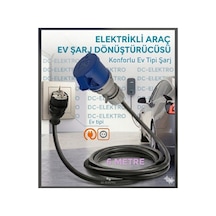 Araç Şarj Cihazı Için 3x4mm Hes Veya Öznur Kablolu Dönüştürücü Kablo Uzatma 6 Metre - 888600968 6 Metre - 888600968