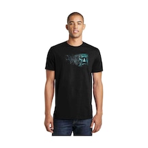 Breaking Bad In The Car Baskılı Siyah Erkek Tshirt