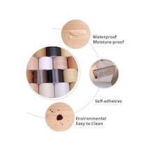 10m/rulo Pencere Eşiği Bel Hattı Duvar Kağıdı Kapı Çerçevesi Kılavuz Çizgisi Ev Dekorasyonu Süpürgelik Çizgisi Açık Kahverengi