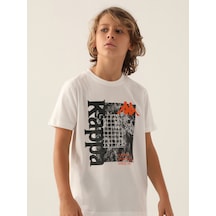 Kappa Erkek Çocuk Tişört 5-15 Yaş Krem KREM