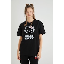 Hello Kitty Lisanslı Baskılı Basic T-shirt Kalıp Pamuk Renkli