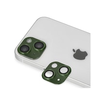 Apple İphone 13 Uyumlu Pers Alüminyum Kamera Lens - Yeşil