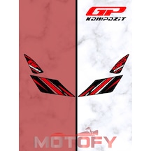 GP Kompozit Honda PCX 125 2021-2024 Uyumlu Artçı Ayak Pad Kırmızı