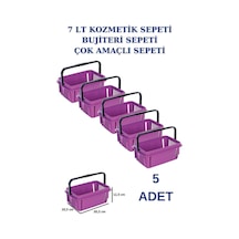 5 adet 7 Litre Kozmetik Sepeti Bijuteri Sepeti Kırtasiye Sepeti