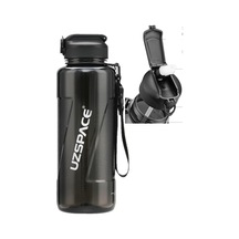 Ayrex Fiftyfifty Pipetli Mega Boy 1500ml Tritan Su Matarası Siyah Genel