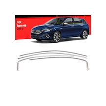 Fiat Egea Hb Krom Cam Üst Çıtası 4 Prç. 2015-2022 Pas.Çelik