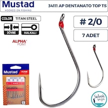 Mustad 34111 Ap Dentanato Top Delikli Olta İğnesi Ts 2/0 7 Adet