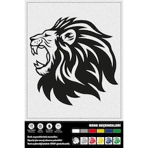 Kükreyen Aslan Stıcker 40 X 40 Cm