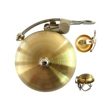 Brıvıga Altın Sol Taraf Bakır Bisiklet Zili 58mm Kapak, Klasik Ses, 78gr 260111 Diğer