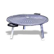 Hakiki Pik Demir Döküm Ayaklı Katlanır Portatif Izgara