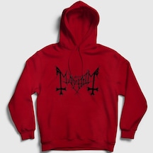 Presmono Unisex Logo Mayhem Kapüşonlu Sweatshirt Kırmızı Presmono Unisex Logo Mayhem Kapüşonlu Sweatshirt Kırmızı