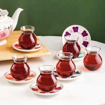 Perottii Beyoğlu 12 Parça Çay Seti - Renkli - 210 Ml