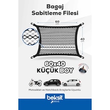 Drıve Taraftar Serisi Siyah-beyaz Özel Renkli Tasarım Bagaj Sabitleme Filesi 40x60 Cm