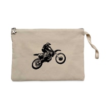 Motokros Endurocross Krem Clutch Astarlı Cüzdan / El Çantası Krem Motokros Endurocross Krem Clutch Astarlı Cüzdan / El Çantası Krem