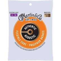 Martin Co Ma535fx Flexible Core Phosphor Bronze Akustik Gitar Teli Custom Light 11-52