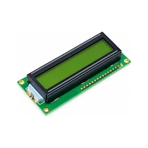 2x16 Lcd Yeşil Karakter Ekran Üstten Ve Alttan Pinli