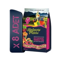 8 Adet Nature Plan Paraket Yemi 800 G