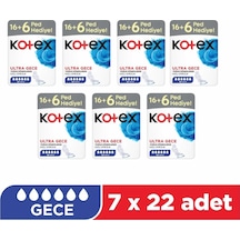 Kotex Ultra Gece Hijyenik Ped 7 x 22 Adet