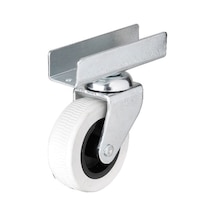 Hts 323 - 50x20 Mm Gri Uzun U Tablalı Teker 4 Adet -