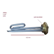 Rezistans Bükümlü 1 1/4 2000w 17,5cm 8,5mm 220v