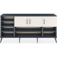 Arges Konsol 9 Raflı 3 Kapaklı 176x30x83 Antrasit-aytaşı/antrasit Aytaşı/antrasit