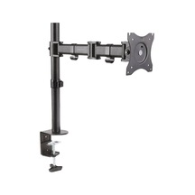 Tr Monitör Tutucu - Masa Kelepçesi - 1 Monitör - 27 İnçe Kadar - 1x 8 Kg'a Kadar - Vesa 75x75, 100x100 - Siyah