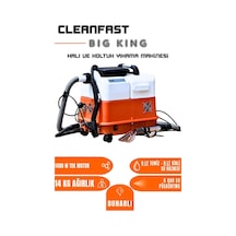 Cleanfast Big King Tek Motorlu Buharlı Koltuk Halı Yıkama Makinesi