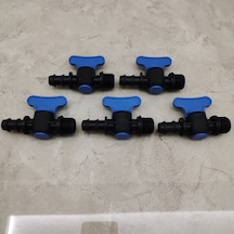 Damlama Sulama Plastik Vana 20 Mm 3/4" 5 Adet