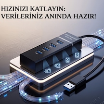 4 Portlu Süper Hızlı Usb 3.0 Çoklayıcı