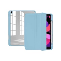 Apple Uyumlu iPad 9. 8. 7. Nesil 10.2" Kılıf Kalem Bölmeli Arkası Şeffaf A2602 A2603 A2604 A2605 Nort
