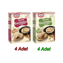 Tavada Bazlama - 8 Paket Bazlama Toz Karışımı 4 Sade + 4 Akdeniz