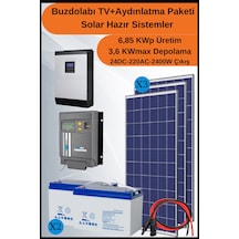 N&D Lighting Buzdolabı+tv+aydınlatma Maxi Solar Paket 6.85kwp
