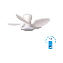 Vanti 30 Watt 71cm 28inç Ledli Dekoratif Vantilatör Beyaz Kcf304