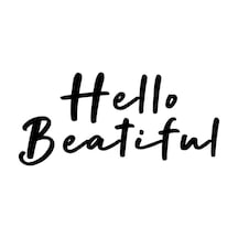 Hello Beatiful Sticker 10 X 5 Cm
