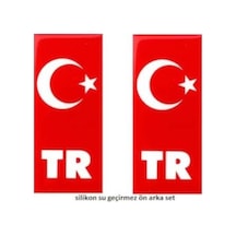 Tr Plaka Sticker 2'Li - Türkiye Plaka Sticker 496052247