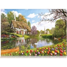 Star Puzzle 1000 Parça Göl Evi Puzzle