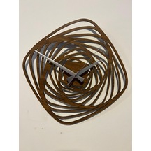 DUVAR SAATİ - 0003 Kahverengi