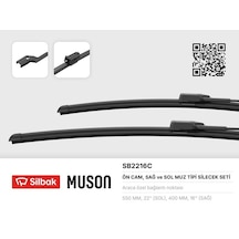 Silbak Silecek Süpürgesi Ön Takım Ford Ecosport 17 Ölçüler: 550 / 400 Mm Sılbak Sb2216c G4bj S17528 Aa-g4bj S17528 Ba