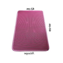 60x42 Cm Elekli Kedi Tuvaleti Önü Paspası, Sert Plastik 2li