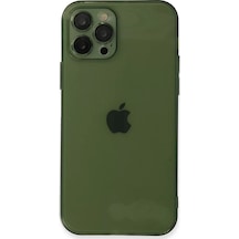Newface Apple İphone 12 Pro Max Kılıf Fly Lens Silikon - Yeşil