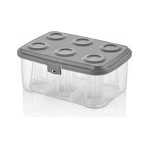 Urve Çaybardağı Taşıma Kabı 6 Bölmeli 3370 Şeffaf