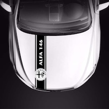 Alfaromeo 146 Için Kaput Üstü Sport Şerit Sticker Çıkartma