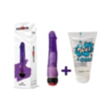 Hızlı Express Crazy Bull 18 Cm Titreşimli Jel Anal Vibratör Dildo Penis + 50 Ml Kaydırıcı