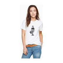 Anime One Piece Baskılı Beyaz Kadın Tshirt (534308228)