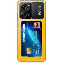 Newface Xiaomi Poco X5 Pro 5g Kılıf Kart Şeffaf Silikon - Şeffaf Şeffaf