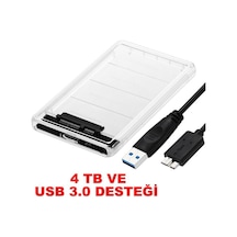 2.5 Hdd Kutusu Usb 3.0 Sata Harddisk Kutu - Şeffaf