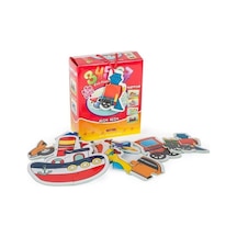 8742 Dıytoy Süper Renkli 5'I1 Kutuda Puzzle - Taşıtlar - 3 4 5 6