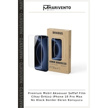 Premium Mobil Aksesuar Şeffaf Film Cihaz Örtüsü İphone 18 Pro Max No Black Border Ekran Koruyucu