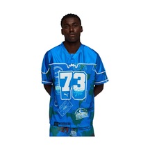 635066-02 Puma The Atw Dylan Aop Jersey Erkek T-shirt Mavi 635066-02